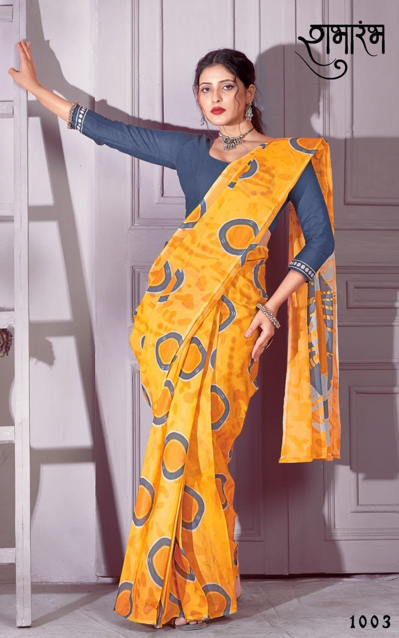 WhatsApp Image 2024-12-06 at 11.31.54 AM Saree- PURE COTTON TIEDYE PRINT SAREES -Colour-Yellow