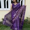 Saree-Super Candy Cotton Silk Saree -Colour-Purple