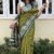 Saree-Creap Silk Saree Kalamkari Elephant Print Pure Soft Zari Weaving Contrast and Pallu With Blouse-Colour-Green