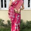 Saree-Dola silk Saree With Jaquard Butti All Over Saree Colour-Red With Floral Print