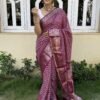 Saree-Dola Silk Saree Fully MonoPoly Soft Smooth Fabrics Saree- Colour-Maroon