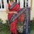 Saree- Pure Candy Cotton silk with Jaquard Border Bandhej Saree-Colour-Red And Blue.