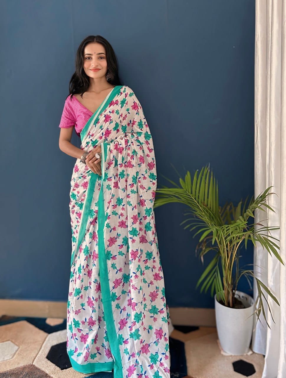 WhatsApp Image 2024-12-09 at 14.58.57_a0f510ac SAREE-PURE COTTON JAIPUR BLOCK PRINT SAREES WITH UNSTITCHED BLOUSE PICE-Colour-White