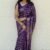 Saree- Pure Candy Cotton silk with Jaquard Border Bandhej Saree-Colour-Purple