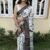 Saree- Fancy Silk Saree And Jari lining All Over Saree-Colour- White and Black