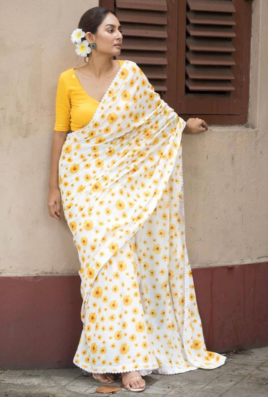 WhatsApp Image 2024-12-10 at 1.09.57 PM Saree-Fancy Lace Border Saree -Colour-Yellow