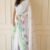 Saree-Plain Linen Digital Print Saree With Lace Border Saree-Colour-White