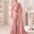 Saree-Party Wear Designer Unstitch Saree With Blouse Colour-Dusty Pink