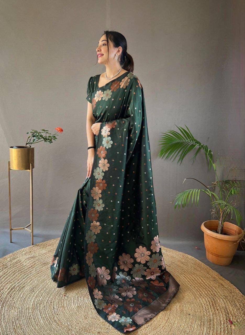 WhatsApp Image 2024-12-10 at 11.40.29 AM SAREE- BANARASI SOFT SILK SAREE WITH BEAUTIFUL ZARI WORK COLOUR-GREEN