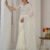 Saree- Party Wear Designer Unstitch Saree With Blouse-Colour-White
