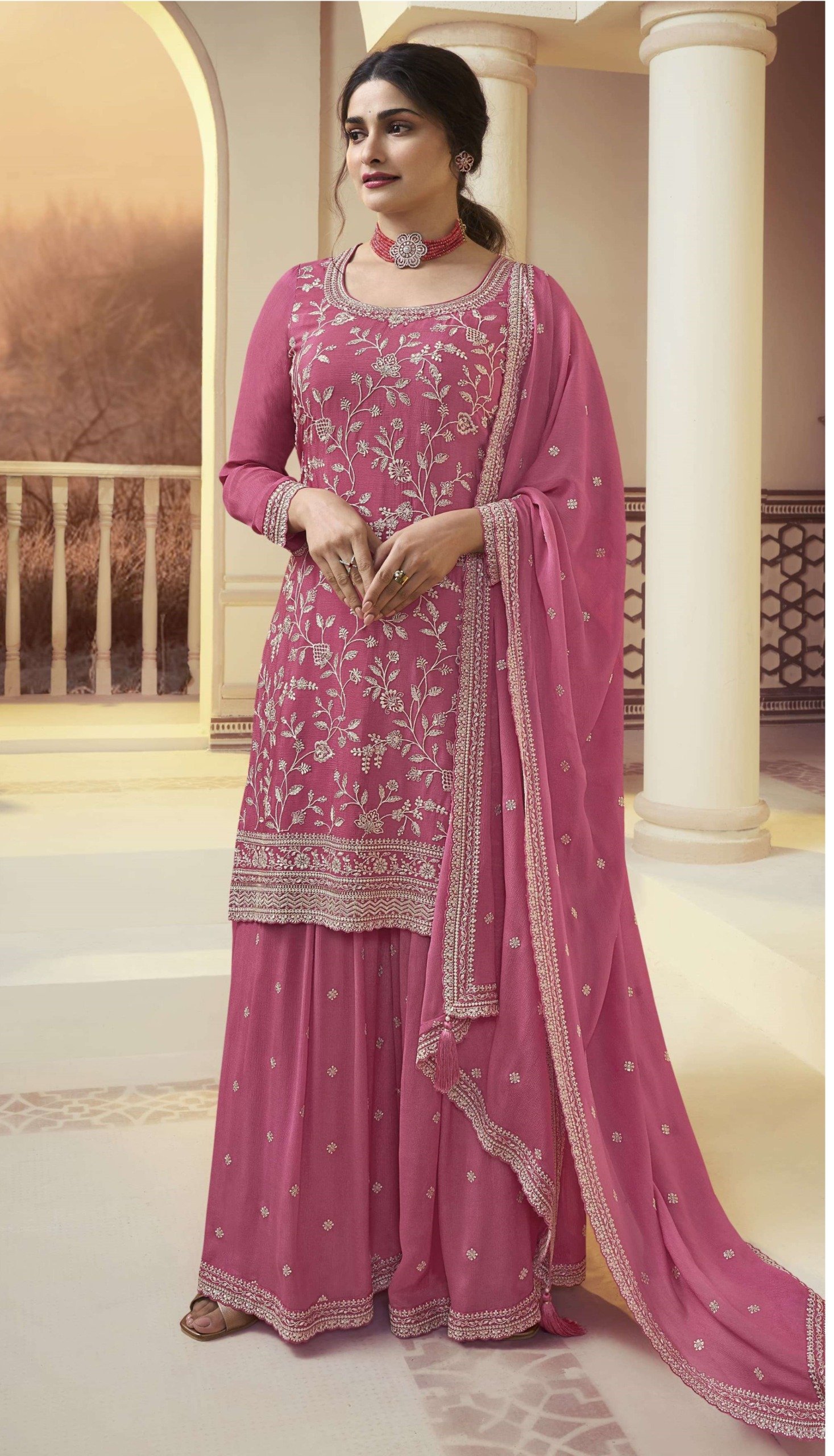 WhatsApp Image 2024-12-10 at 4.00.28 PM Kurti and Plazzo With Dupatta Sizes – S To 4xl(48) Colour-Pink