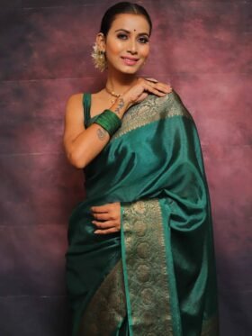 SAREE- Organic Banarasi Sarees-COLOUR-GREEN