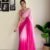 SAREE- VERY SOFT GEORGETTE CUT WORK SAREE WITH BLOUSE AND MULTI EMBROIDERY & SEQUINS WORK BLOUSE -COLOUR-PINK