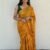 SAREE- Beautiful Shiffon Georget Saree and Printed Border-Colour-Yellow