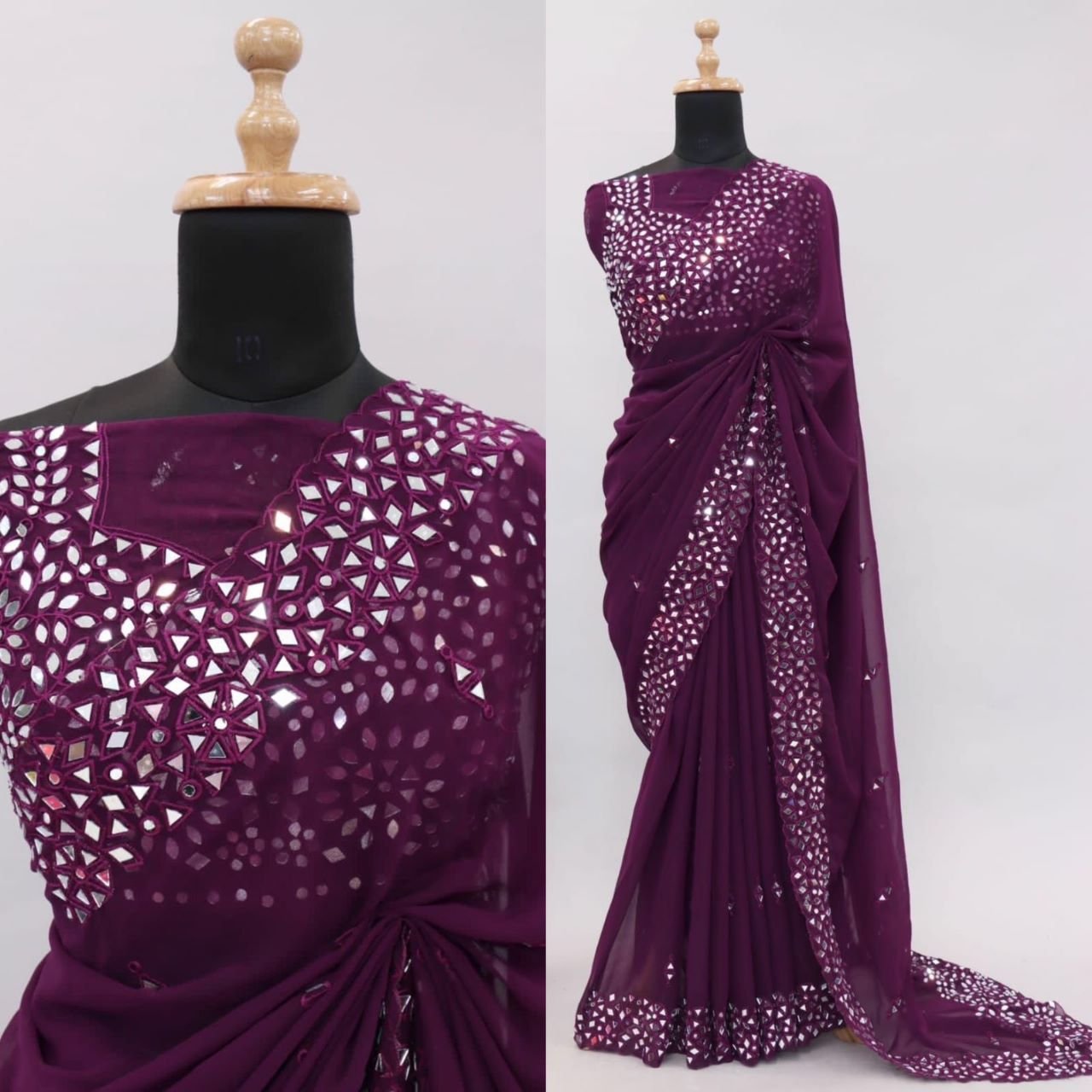 WhatsApp Image 2024-12-12 at 12.35.23 PM SAREE- SOFT HEAVY GEORGETTE FABRIC ON BEAUTIFUL EMBRODIERY C-PALLU THREAD WITH 4000+ REAL MIRROR WORK ON SAREE-COLOUR-PURPLE