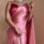 SAREE-HALF N HALF SATIN SAREE WITH BEAUTIFUL MOTI LACE BORDER COLOUR-PINK