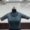 Blouse- Ready to Wear Stretchable Blouse-Cotton Lycra Fabrics Blouse-Colour- Dark Gray