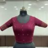 Blouse- Ready to Wear Stretchable Blouse-Cotton Lycra Fabrics Blouse-Colour- Wine