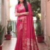 Saree- Pure Bandhej Silk Saree original Bandhej With Patola Border With Zari Weaving Paithani Rich Pallu Saree-Colour-PinkSaree- Pure Bandhej Silk Saree original Bandhej With Patola Border With Zari Weaving Paithani Rich Pallu Saree-Colour-Pink