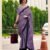 Saree-Japan Satin Silk Saree Digital Print-Colour-Purple and Black