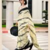 Saree-Japan Satin Silk Saree Digital Print-Colour-Cream And Green