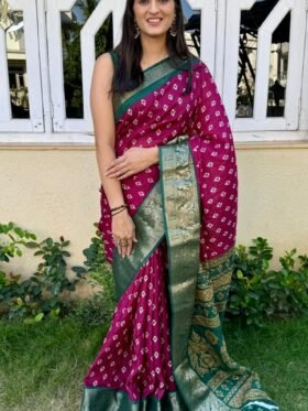 Saree- Original Viewing Jari Designe Dola Silk Saree With 5Inch Jaquard Border Saree