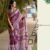 Saree-Hand Batiq Print In Sequnce Cotton Saree