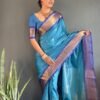 Saree-Checks Paithani Pure Cotton Silk Saree