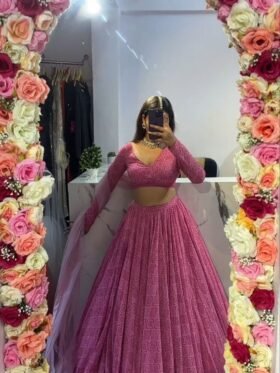 Lehenga Choli- : Premium Chinon Silk with beautiful floral print, heavy cancan Lehenga