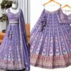 Lehenga Choli- Heavy Fox Georgette Fabrics Lehenga With Heavy Thread & Jari With Sequence Embroidery Stich Work
