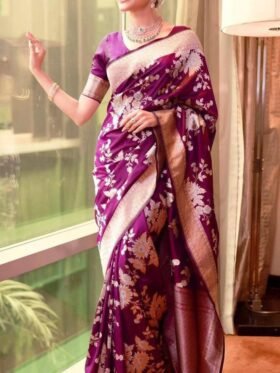 Saree-Organic Banarasi Saree And Lichi Silk Fabrics