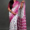 Saree- DESIGNER Printed Lilen Cotton Fabric SAREES