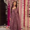 Anarkali- Chinnon Silk adds shine and texture Anarkali With Dupatta