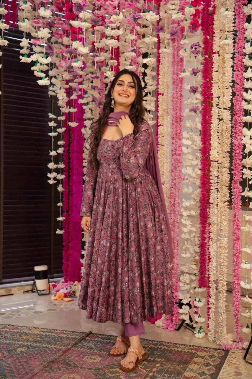 WhatsApp Image 2024-12-25 at 12.48.50 PM Anarkali- Chinnon Silk adds shine and texture Anarkali With Dupatta