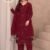 Kurti And Pant With Dupatta-: Faux Georgette with embroidery sequence design work Kurti With : Faux Georgette with embroidery sequence design work Dupatta