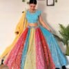 Lehenga Choli- Faux Georgette with Embroidery Sequence Design Work Lehenga