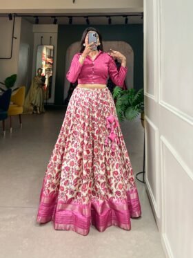 🌷Co-ord Set Lehenga🌷 the Dola Silk lehenga choli