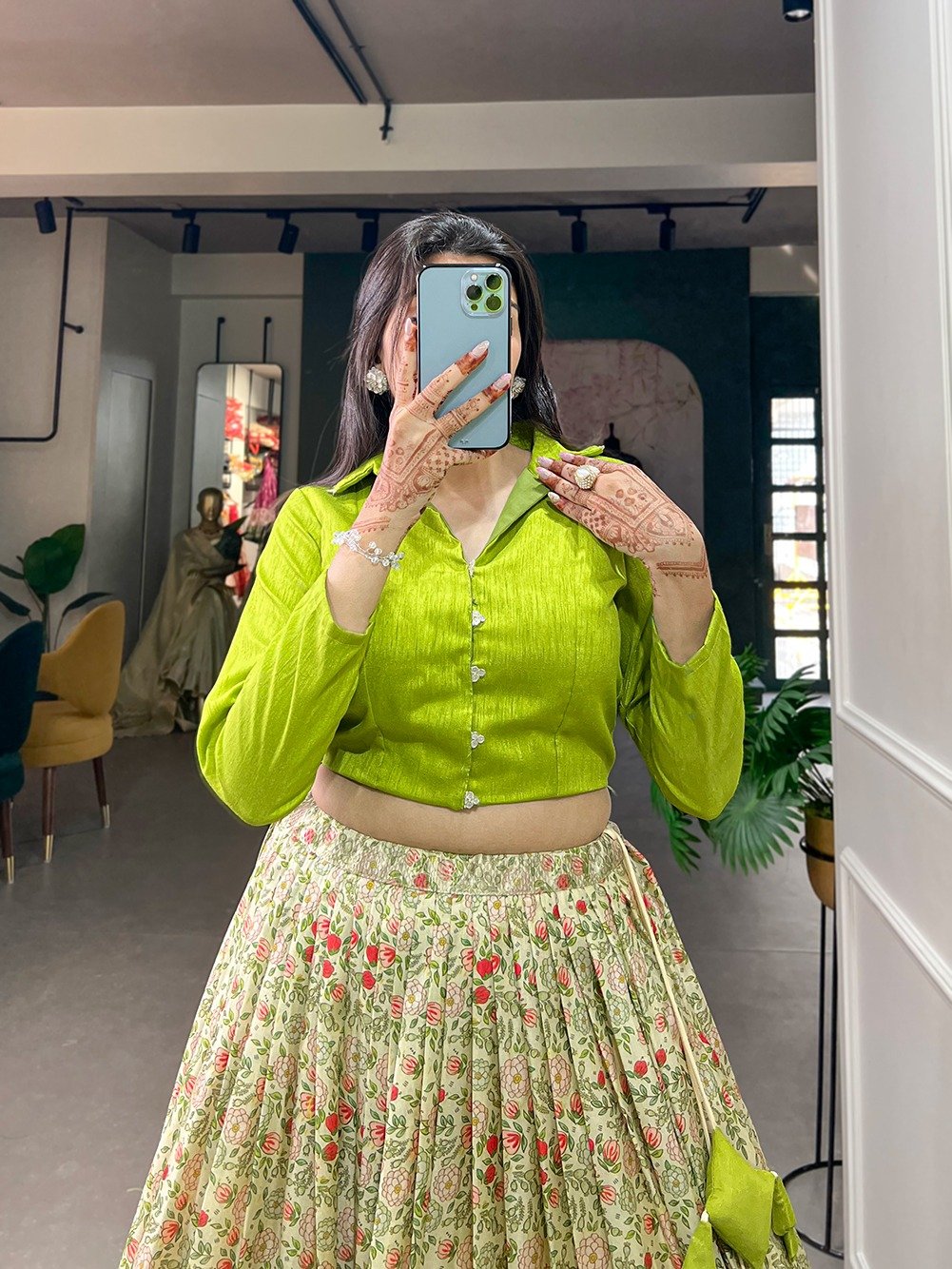 🌷Co-ord Set Lehenga🌷 the Dola Silk lehenga choli