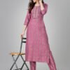 Kurti And Pant Set-Fully Stiched Heavy Rayon Fabrics And Embroidery Work Kurti and Pant Set