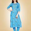 Kurti And Pant Set-Fully Stiched Heavy Rayon Fabrics And Embroidery Work Kurti and Pant Set