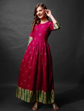 Anarkali Gown- Fully Stiched Rayon Anarkali Gown