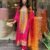 Kurti- Kurti Print And Stone Work With Embroidery Work Lace Dupatta