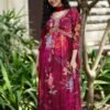 Kurti-Aliya Cut Style Kurti And Embroidery Work With Dupatta