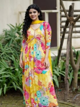 Kurti-Anarkali Kurti and Dupatta