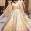 Lehenga Choli- Banarasi satin zari silk lehnga with paper mirror & multi thread work Lehenga With Net And Papper Mirror & Thread Work Dupatta