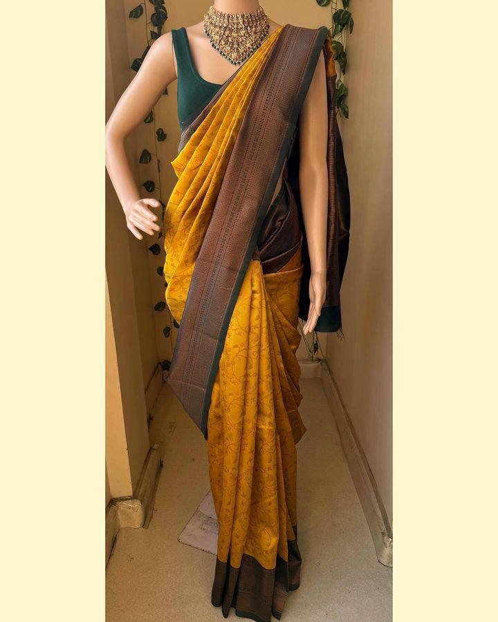 WhatsApp Image 2025-01-02 at 1.06.19 PM SAREE- SOFT LICHI SILK FABRICS AND BEAUTIFUL RICH PALLU & JACQUARD WORK ON ALL OVER THE SAREE.