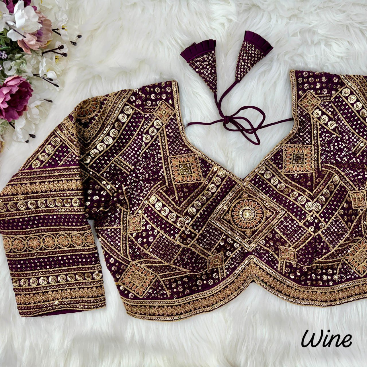 WhatsApp Image 2025-01-02 at 11.47.29 AM (1) Ready Made Blouse- Luxurious Heavy Soft Fox Georgette Fabrics And Heavy Codding with Jari Embroidery and Sequence Work Blouse