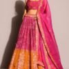 Lehenga Choli- Satin silk + tapeta silk lehnga with Dori , thread & sequence work Lehenga With Organza Duppata with sequence & zari work