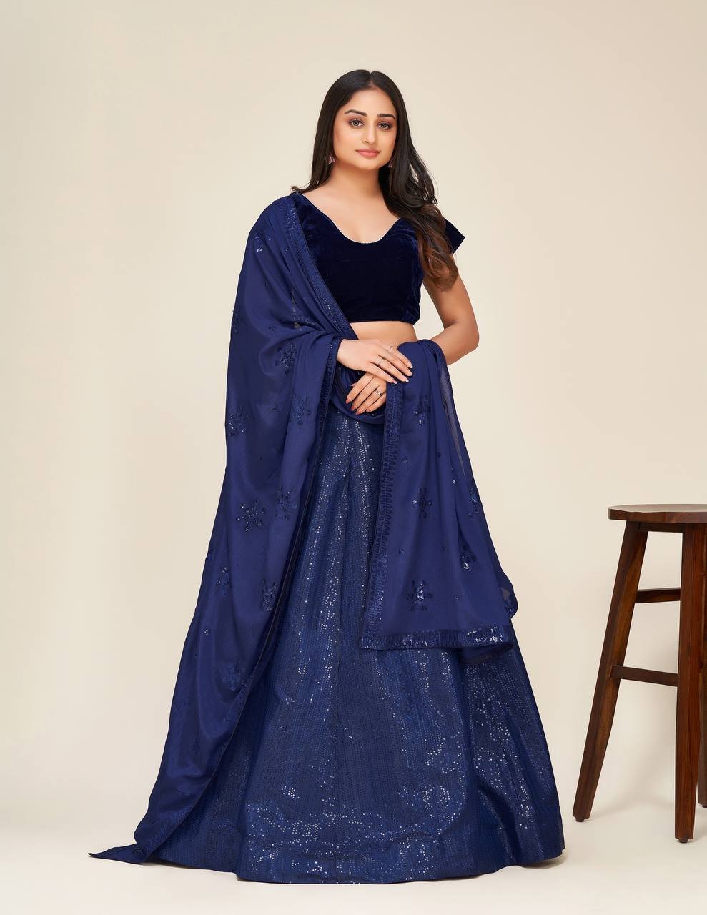 WhatsApp Image 2025-01-03 at 12.55.57 PM (1) Lehenga Choli- Two Tone Tapeta Silk Fabrics And Sequence Work Lehenga With Chinon Silk Fabrics And Sequence Thread Work Dupatta