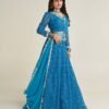 Lehenga Choli- Georgette Fabrics And Thread Papper Mirror & Sequence Work Lehenga With Georgette And Border Work Dupatta